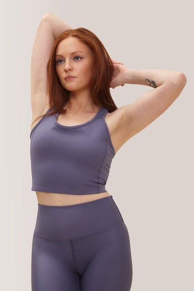 Eco-friendly Wellness Tank Top by Rose Buddha - Grisaille