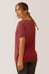 Blissful Flow T-shirt - Rose Buddha