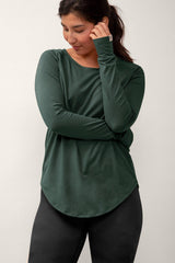 Cozy Long Sleeve Shirt Tops ROSE BUDDHA Cypress X-Small 