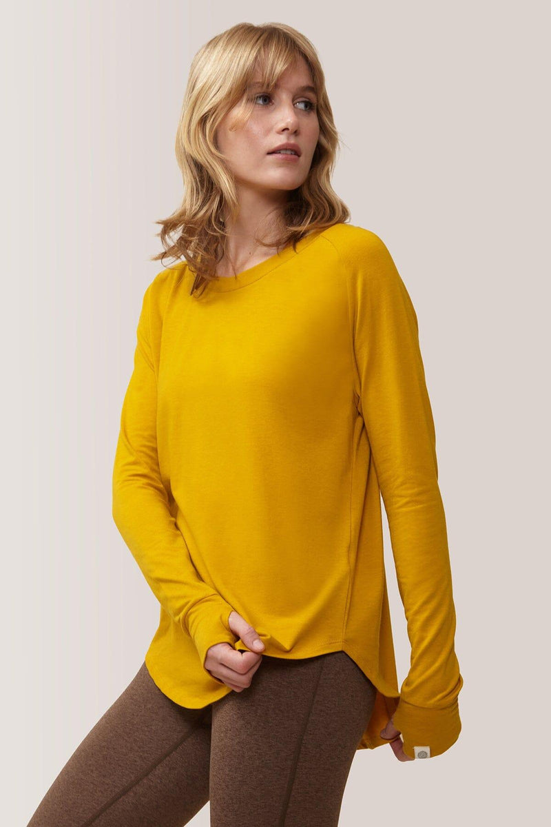 Cozy Long Sleeve Shirt Tops ROSE BUDDHA Chamomile X-Small 