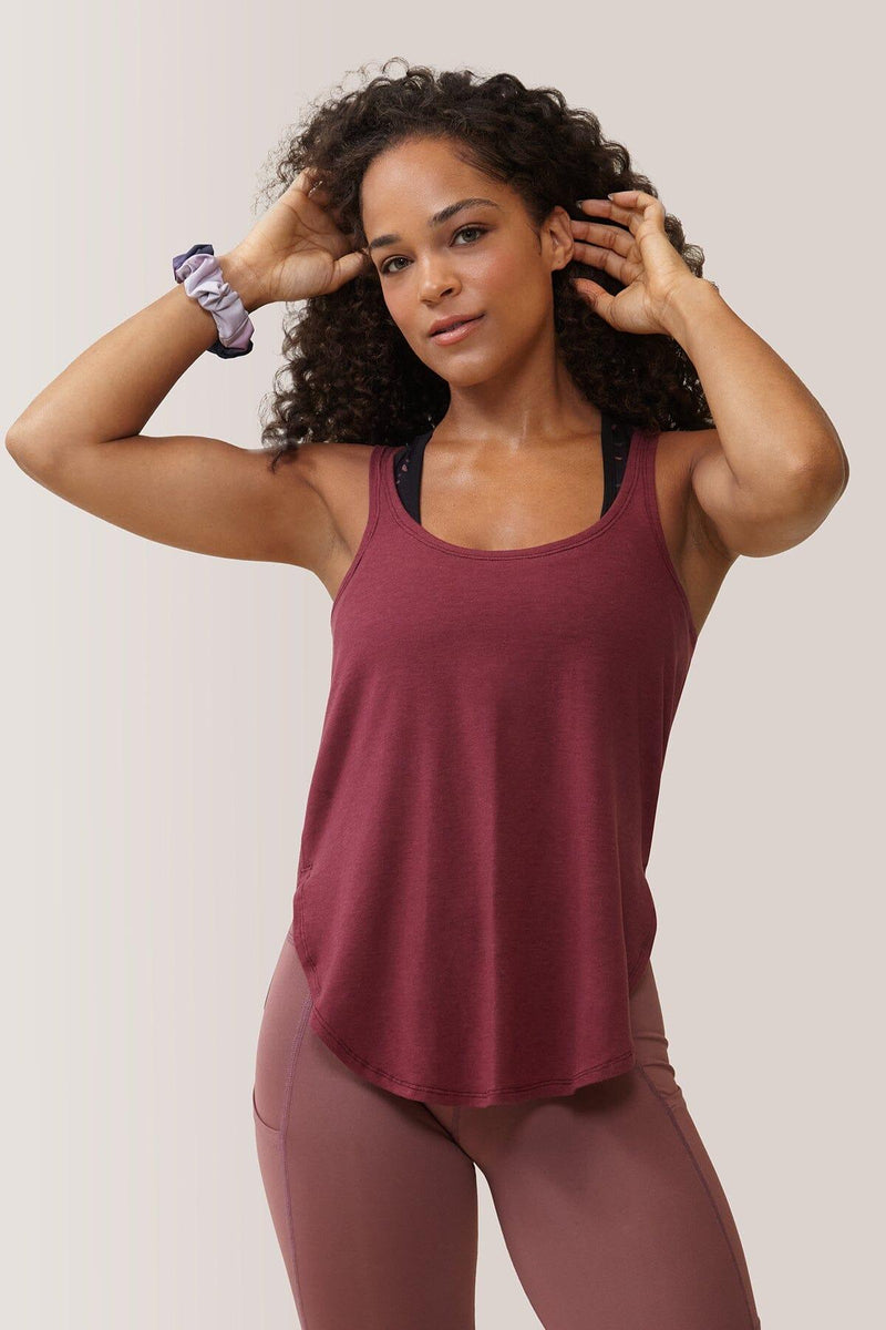 Hello Gorgeous! Tank Top Tank Top Rose Buddha Cassis X-Small 