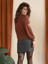Norah Sweater Knit Top - Rose Buddha