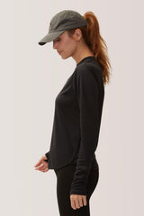 Long Sleeve No Brainer for sports, Total Eclipse, Black, Rose Buddha