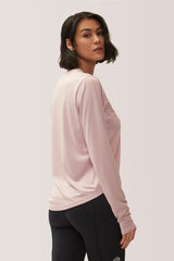 Long Sleeve No Brainer for sports, Mayflower, Pink, Rose Buddha